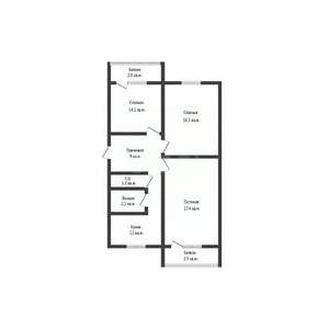 3-к квартира, вторичка, 70м2, 4/5 этаж