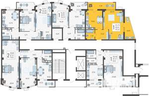 1-к квартира, вторичка, 55м2, 7/21 этаж