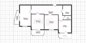 3-к квартира, вторичка, 80м2, 4/23 этаж