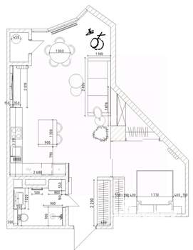 1-к квартира, вторичка, 50м2, 5/15 этаж