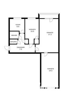 3-к квартира, вторичка, 59м2, 4/5 этаж