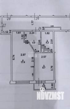 1-к квартира, вторичка, 36м2, 4/17 этаж
