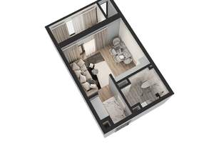 Студия квартира, вторичка, 23м2, 6/18 этаж