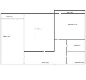 2-к квартира, вторичка, 59м2, 3/5 этаж