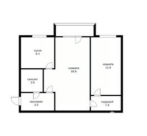 2-к квартира, вторичка, 45м2, 4/5 этаж