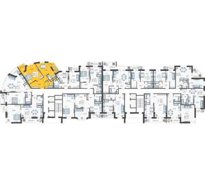 2-к квартира, строящийся дом, 63м2, 8/16 этаж