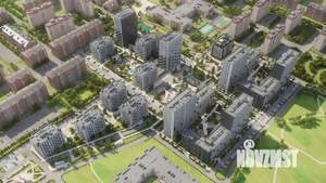 1-к квартира, строящийся дом, 41м2, 5/18 этаж