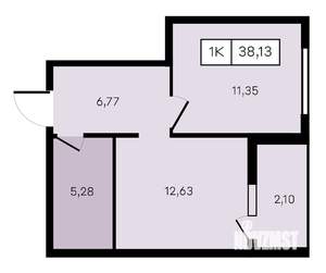 1-к квартира, вторичка, 38м2, 7/8 этаж